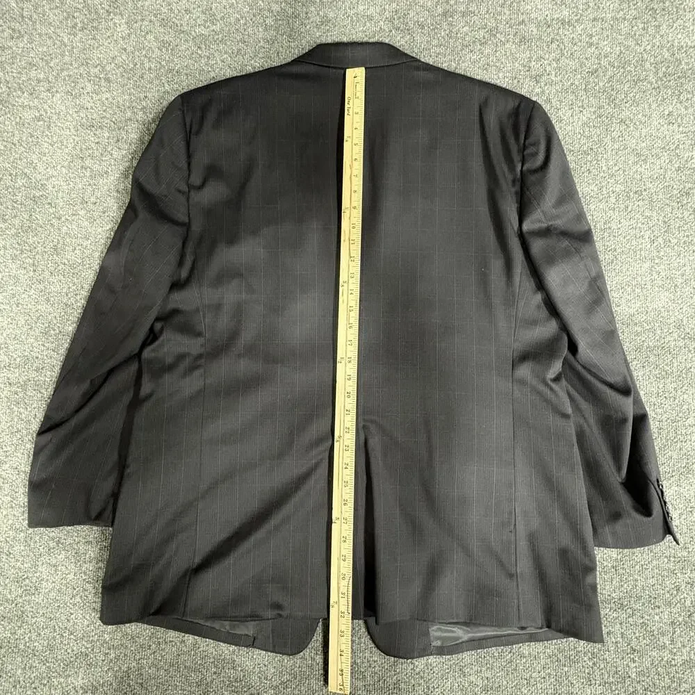 Jos A Bank Blazer Mens 50L Navy Wool Big & Tall 2 Button Sport Coat Jacket
